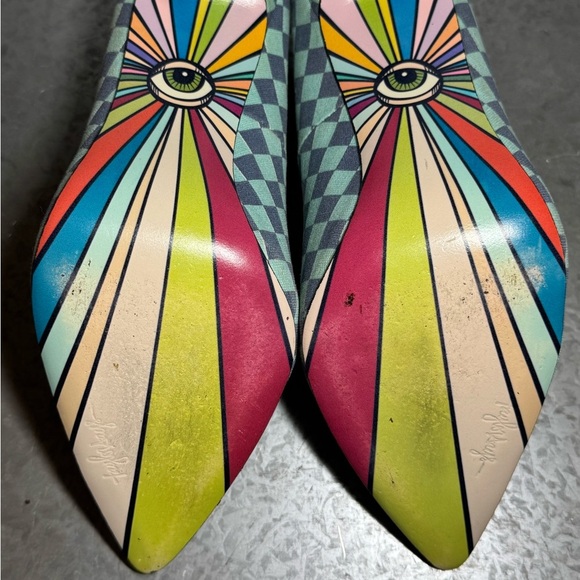 Taylor Says ‘YES’ High Heels Checkered Print Women’s size 8M - Picture 8 of 12